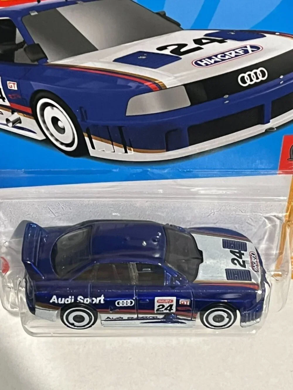 Hot Wheels Audi 90 Quattro HW Turbo 144/250 4/5 Blue Race Car NOC